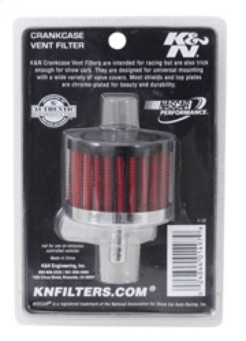 K&N Engineering 62-1000 Steel Base Crankcase Vent Filter for Classic and Racing Applications
