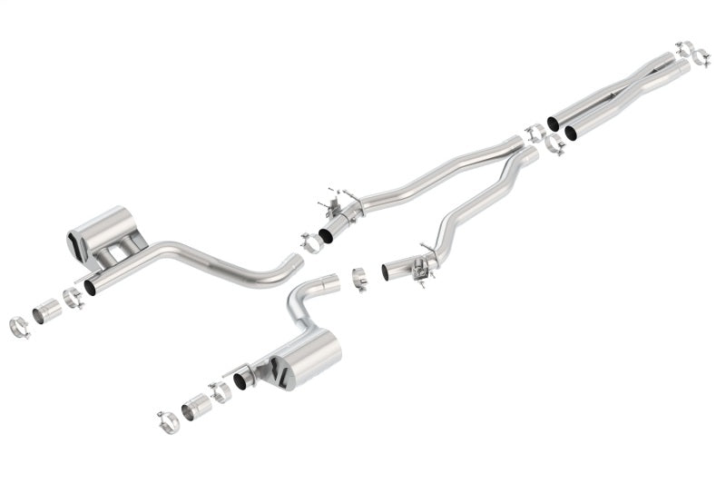 Borla ATAK Cat-Back Exhaust System for 2015-2023 Dodge Charger SRT Hellcat 6.2L V8 with Active Valves