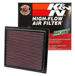 K&N Engineering Part 33-2457 High-Flow Reusable Air Filter for Jeep Grand Cherokee and Dodge Durango