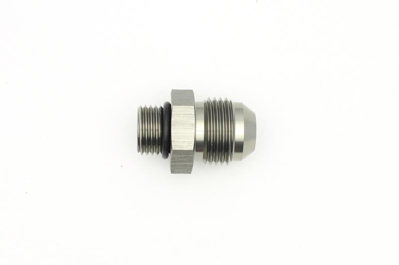 DeatschWerks 6AN ORB Male to 8AN Male Flare Adapter with O-Ring - Anodized Titanium