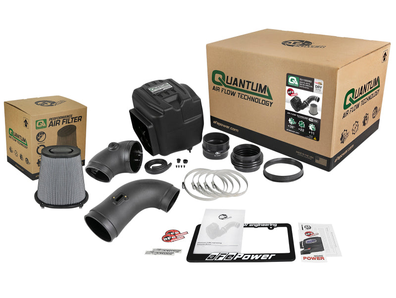 aFe Quantum Pro DRY S Cold Air Intake System for 2007-2010 Chevrolet Silverado 2500 HD with Duramax V8-6.6L LMM