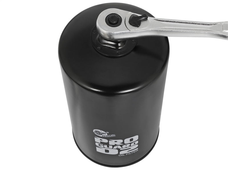 aFe ProGuard D2 Oil Filter Part Number 44-LF004-MB for Ford Diesel Trucks 94-03 V8-7.3L
