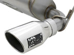 aFe Rebel Series 2.5-inch Stainless Steel Axle-Back Exhaust with Polished Tips for Jeep Wrangler (2007-2018) - V6 3.6L/3.8L