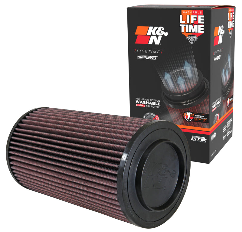 K&N Engineering Drop-In Air Filter Part Number E-0656 for Ram ProMaster 1500/2500/3500 (2014-2017) – High-Flow Reusable Replacement