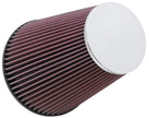 K&N Engineering RC-5046 Universal Chrome Air Filter - 6 Inch Flange, 7.5 Inch Base, 4.5 Inch Top, 9 Inch Height