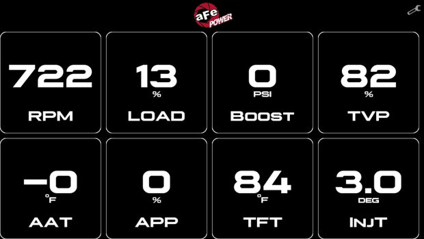 aFe AGD Advanced Digital Gauge Display Monitor for Dodge, RAM, Ford, and GM Diesel Trucks 2008-2023 Part #77-91001