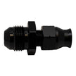 DeatschWerks 8AN Male Flare to 5/16 Inch Hardline Compression Adapter - Anodized Matte Black