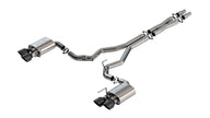 Borla ATAK Cat-Back Exhaust System for 2024-2025 Ford Mustang Dark Horse 5.0L V8 with Active Exhaust - BC Tips