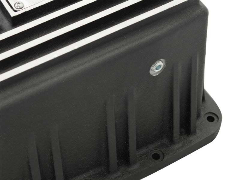 aFe Power Pro Series Transmission Pan for Ford F-150 (09-20) with Machined Fins and Magnetic Drain Plug