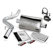 Banks Power 97-99 Jeep Wrangler 2.5L/4.0L Slip Fit Cat Monster Exhaust System with Chrome Tip