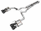 AWE Tuning SwitchPath Cat-Back Exhaust for Ford Mustang Dark Horse S650 with Quad Diamond Black Tips