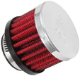 K&N Engineering 62-1370 1-inch Flange ID x 2-inch OD Crankcase Vent Filter with Rubber Base