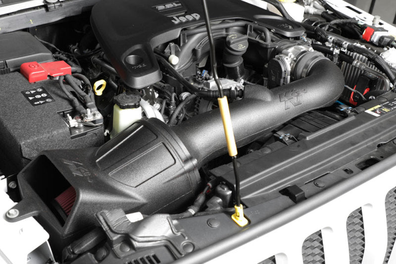 K&N Engineering 57-1576 Performance Cold Air Intake System for 2018-2019 Jeep Wrangler and 2018 Jeep Grand Cherokee 3.6L V6