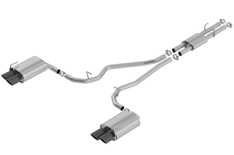 Borla ATAK Cat-Back Exhaust System for 2020-2023 Ford Explorer ST and Lincoln Aviator with Black Chrome Tips