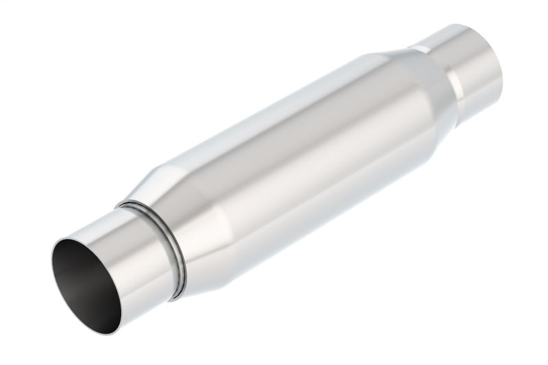 Borla CrateMuffler Resonator 2.25-inch Center/Center, 3.5-inch Round x 10-inch Body, Stainless Steel