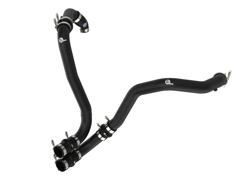 aFe BladeRunner 21-22 Ford F-150 Ecoboost V6-3.5L Aluminum Hot and Cold Charge Pipe Kit in Black