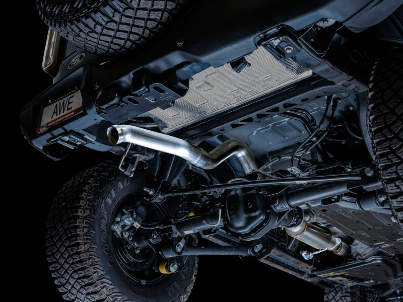AWE Tuning 0FG Exhaust System for Ford Bronco with BashGuard™ - No Tips