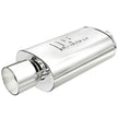 MagnaFlow Performance Exhaust Muffler 14832 with Welded Tip - Stainless Steel, 2.25/4 Inch Center/Center