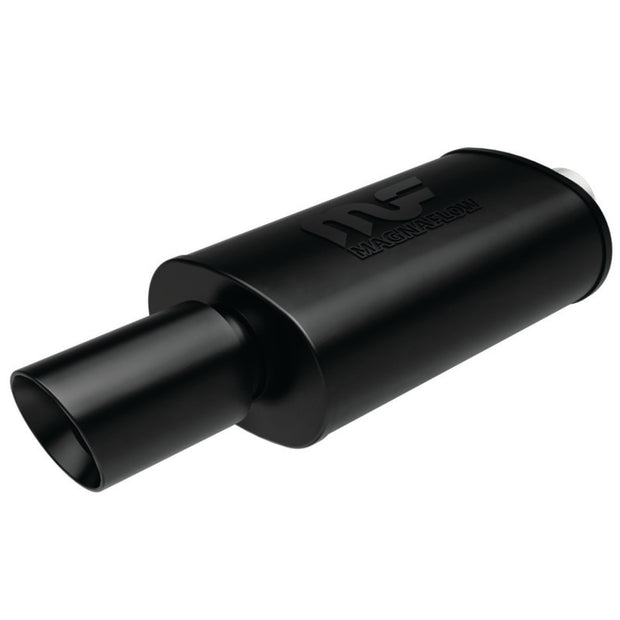 MagnaFlow Performance Exhaust Muffler 14868 with Black Coated Finish and Welded Tip