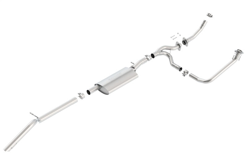 Borla High Clearance Climber Exhaust System for 2012-2015 Jeep Wrangler JKU 3.6L V6 with Dual Left Rear Exit - Part #140634