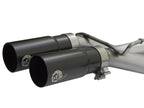 aFe Rebel Series Dual Center Exit Cat-Back Exhaust System for Jeep Wrangler (JK) 3.6L/3.8L - Stainless Steel with Black Tips