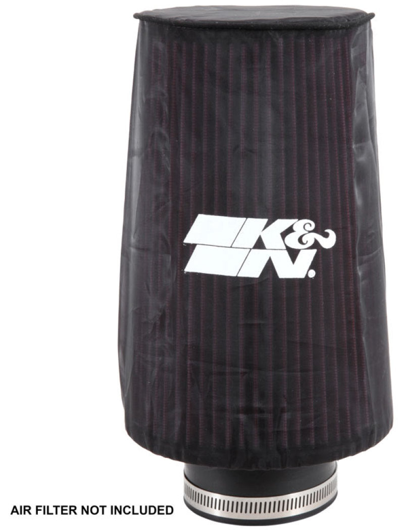 K&N Engineering RE-0810PK Universal Round Tapered Filter Wrap – Black, 6 Inch Base Diameter, 4.625 Inch Top Diameter, 9 Inch Height