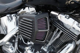 K&N Street Metal Intake System for 2001-2016 Harley-Davidson Softail and Dyna Models - Shaker Black