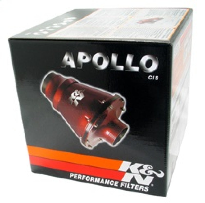 K&N Engineering Universal Apollo Black Cold Air Intake System - 70mm Flanged Fitment