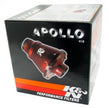 K&N Engineering Universal Apollo Black Cold Air Intake System - 70mm Flanged Fitment