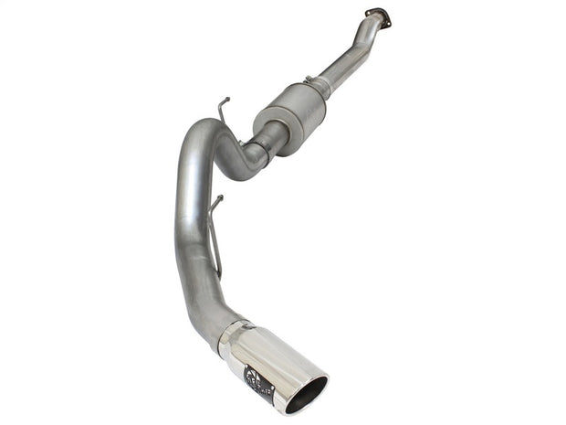 aFe Atlas 4-Inch Mandrel-Bent Steel Cat-Back Exhaust System with Polished Tip for Ford F-150 (2015-2017) V6 2.7L/3.5L