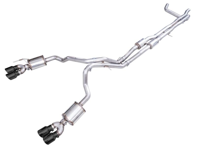 AWE Tuning 2021+ Chevy Suburban / GM Yukon XL 6.2L 0FG Edition Cat Back Exhaust with Quad Diamond Chrome Tips