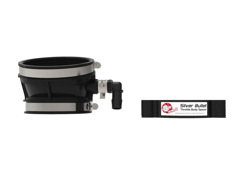 aFe Silver Bullet Aluminum Throttle Body Spacer for Chevrolet Corvette C8 (2020-2026) – Black