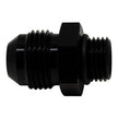 DeatschWerks 6AN ORB Male to 8AN Male Flare Adapter with O-Ring - Anodized Matte Black