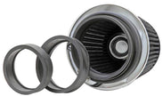 K&N Engineering RG-1001WT Universal Chrome Round Tapered Air Filter – 4-Inch Flange, Reusable and Washable