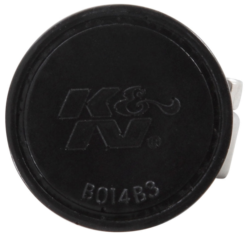 K&N Engineering 62-1560 Clamp-On Crankcase Vent Filter with Black Rubber Top and Base