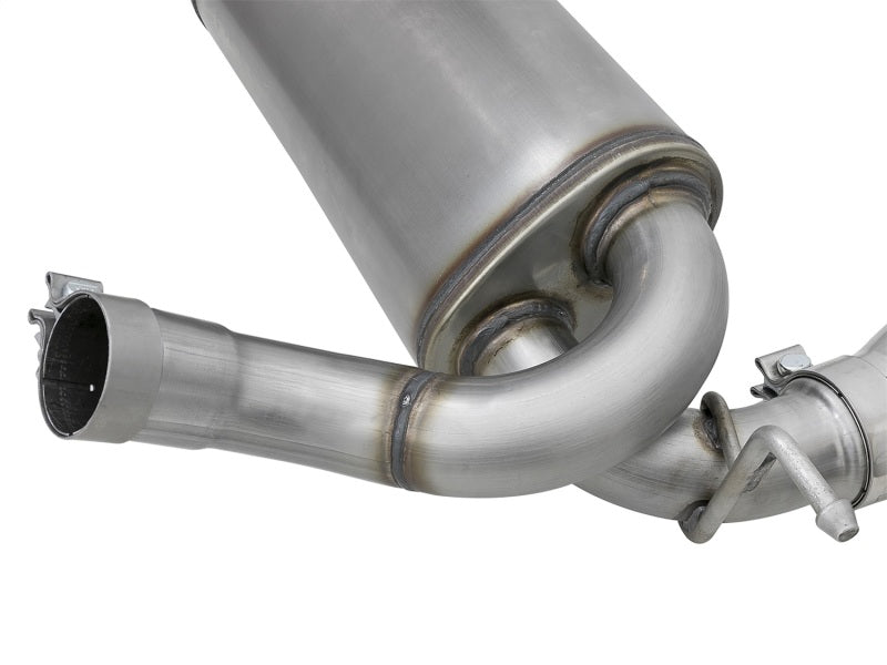 aFe Rebel Series 2.5-inch Stainless Steel Axle-Back Exhaust with Polished Tips for Jeep Wrangler (2007-2018) - V6 3.6L/3.8L