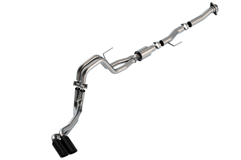 Borla F-150 2021-2025 5.0L V8 ATAK Cat-Back Exhaust System with Black Chrome Tips