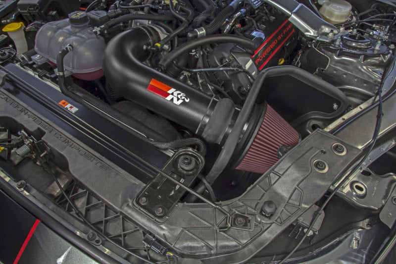 K&N Engineering 69-3538TTK Cold Air Intake System for 2016-2019 Ford Mustang Shelby 5.2L V8