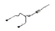 Borla 2024 Chevy Silverado 1500 6.2L V8 ATAK Catback Exhaust with Valve Simulator - Black Chrome