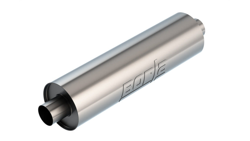 Borla Specialty Muffler 2.75-inch Center In/Out, 6.75-inch Diameter, 24-inch Body Length, S-Type Un-Notched Design