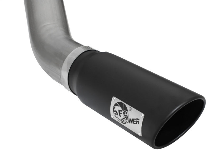 aFe MACHForce XP Large Bore 5-Inch DPF-Back Exhaust System with Black Tip for Dodge RAM 2500/3500 (2013-2015) 6.7L Diesel