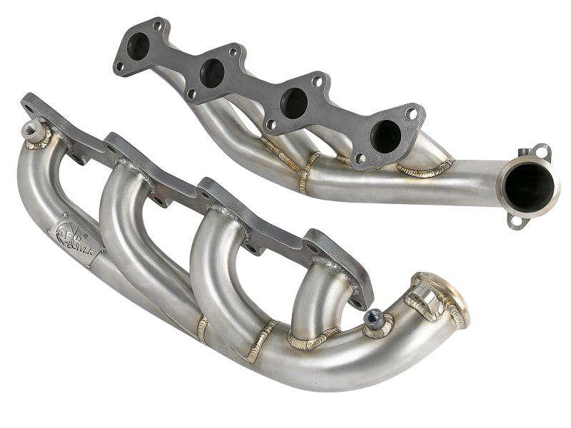 aFe Twisted Steel 1.75-2 Inch Stainless Steel Headers for 2006-2007 Ford F-250 Super Duty V8-6.0L Diesel
