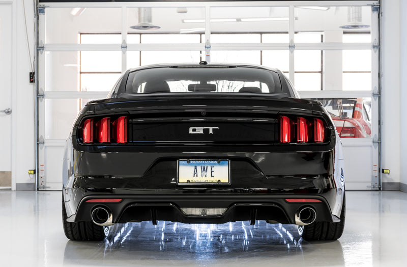 AWE Tuning S550 Mustang GT Touring Edition Cat-Back Exhaust with Chrome Silver Tips