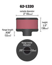 K&N Engineering 62-1320 Clamp-On Rubber Base Crankcase Vent Filter for Classic and Racing Engines