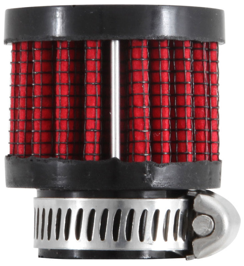 K&N Engineering 62-1560 Clamp-On Crankcase Vent Filter with Black Rubber Top and Base