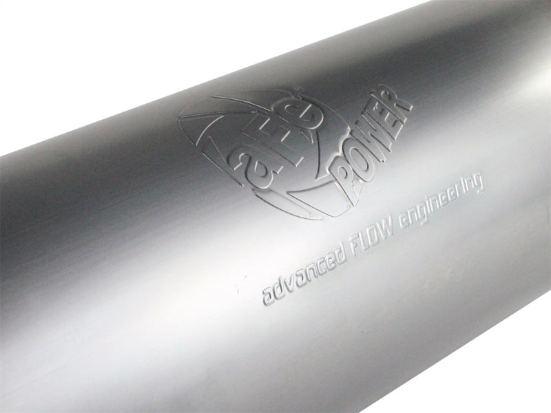 aFe MACH Force-XP Stainless Steel Performance Muffler – 4 Inch Inlet, 8 Inch Diameter, 30 Inch Length