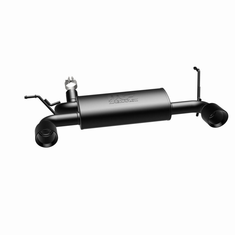 MagnaFlow 07-17 Jeep Wrangler JK 3.8/3.6L Dual Split Rear Exit Black Axle-Back Exhaust System