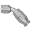 DeatschWerks 6AN Female Swivel 45-Degree Hose End PTFE with Olive Insert - Anodized Titanium
