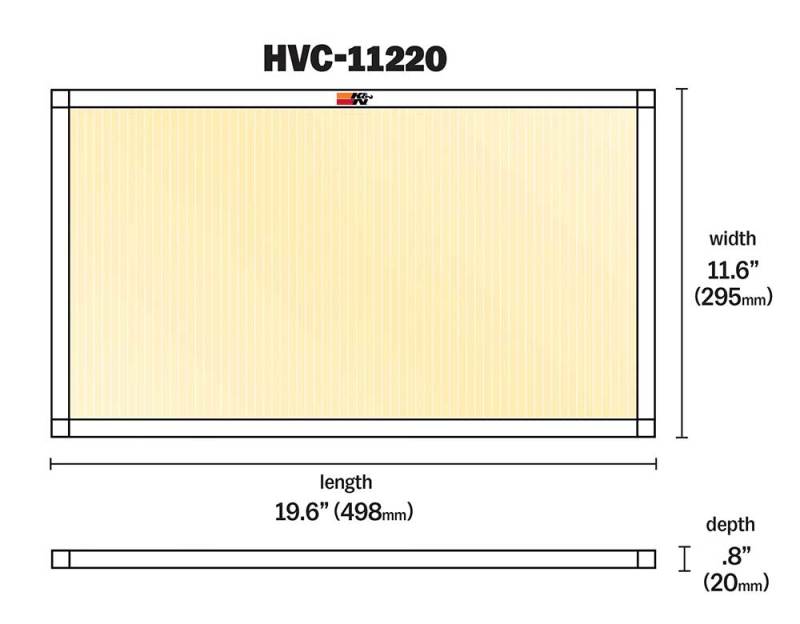 K&N HVAC Filter - 12 x 20 x 1, Reusable Pleated Synthetic Filter with MERV 11 Rating