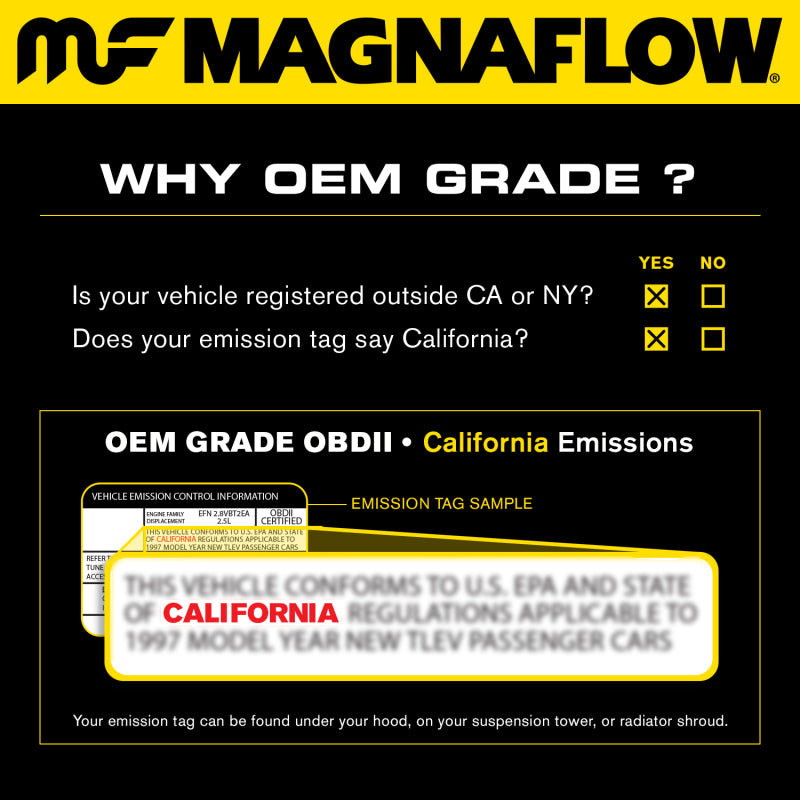 MagnaFlow OEM Grade Direct-Fit Catalytic Converter for 2007-2008 Dodge Ram 1500 5.7L – Model 52451